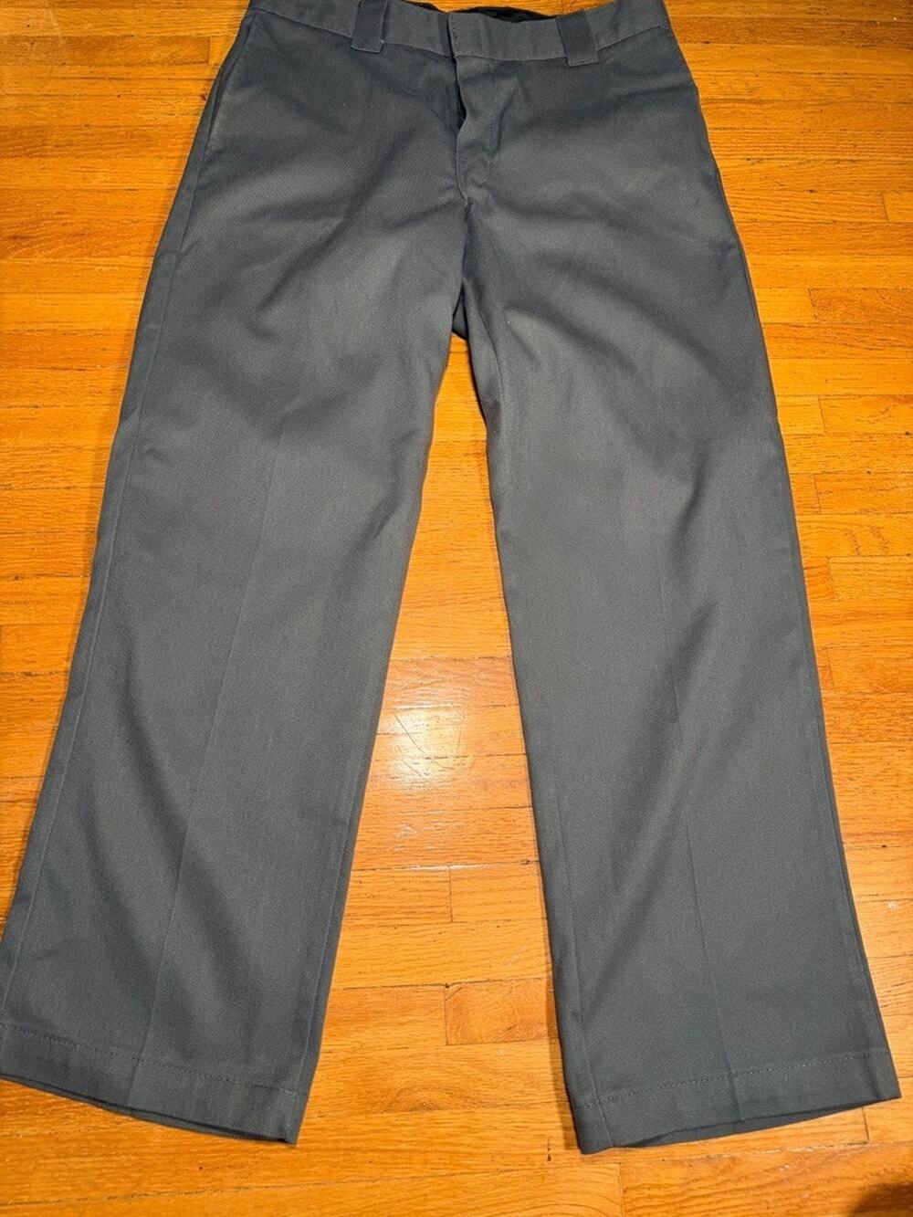 Dickies 874 FLEX Work Pants Men 34x27 Charcoal Gray Original Fit Hemmed